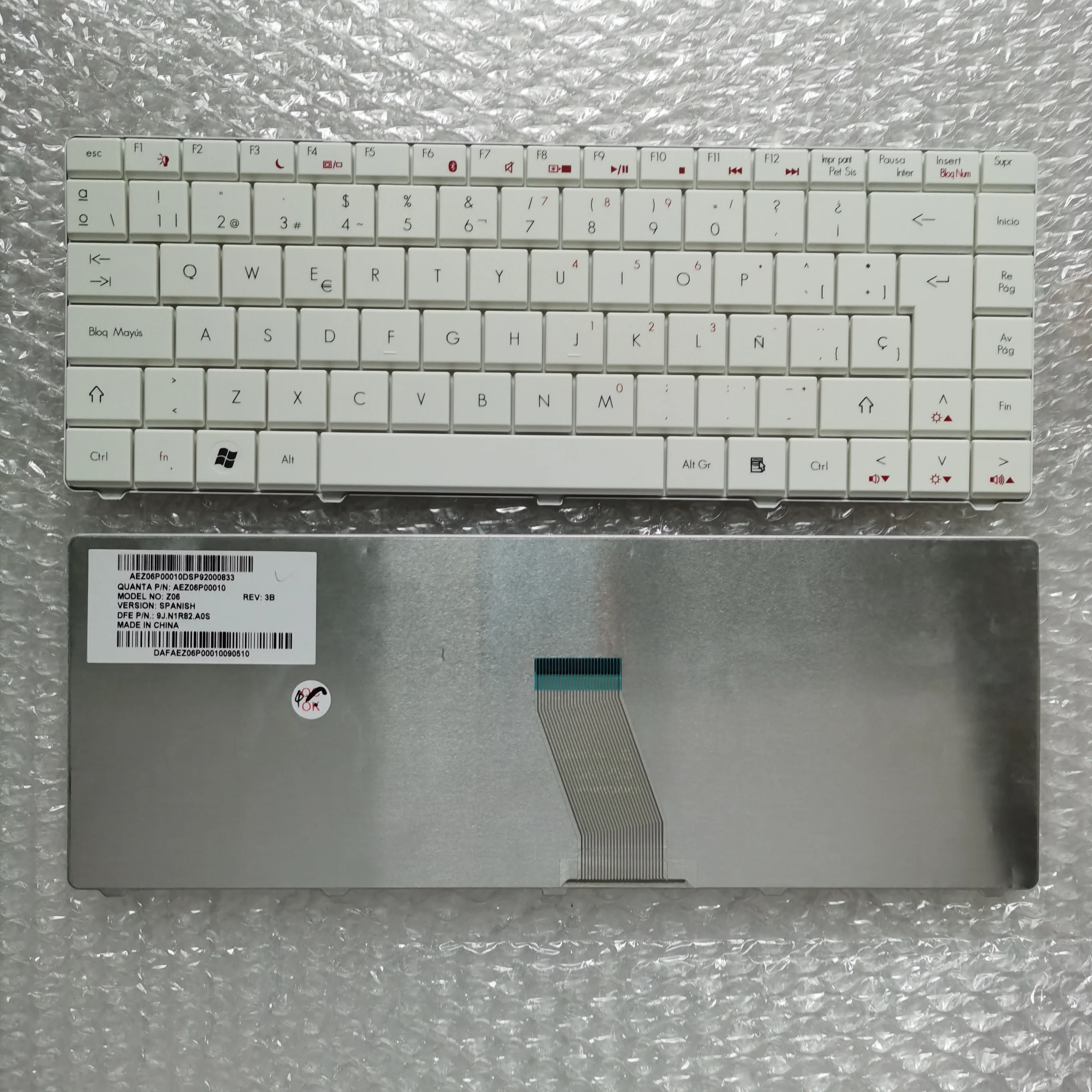 XIN for ACER Aspire D525 D725 EMD725 D726 D715 D736 Laptop Keyboard White Spanish
XIN for ACER Aspire D525 D725 EMD725 D726 D715 D736 Laptop Keyboard White Spanish