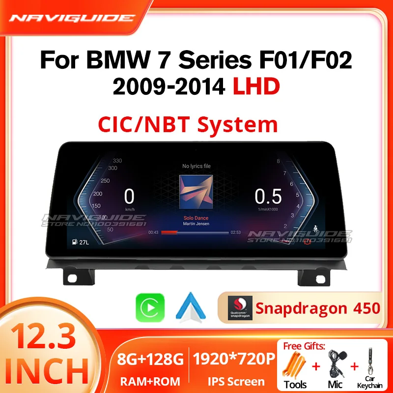 NAVIGUIDE 12.3'' Android 12.0 Carpaly AUTO For BMW 7 Series F01 F02 CIC NBT Car Radio GPS Navigation Multimedia Player Wifi 4G
NAVIGUIDE 12.3'' Android 12.0 Carpaly AUTO For BMW 7 Series F01 F02 CIC NBT Car Radio GPS Navigation Multimedia Player Wifi 4G
