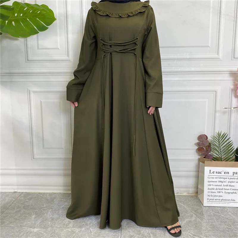Wepbel Middle East Muslim Abaya Dress for Women Thick Crepe Islamic Clothing Dress Large Hem Long Sleeve Muslim Robe Caftan
Wepbel Middle East Muslim Abaya Dress for Women Thick Crepe Islamic Clothing Dress Large Hem Long Sleeve Muslim Robe Caftan
