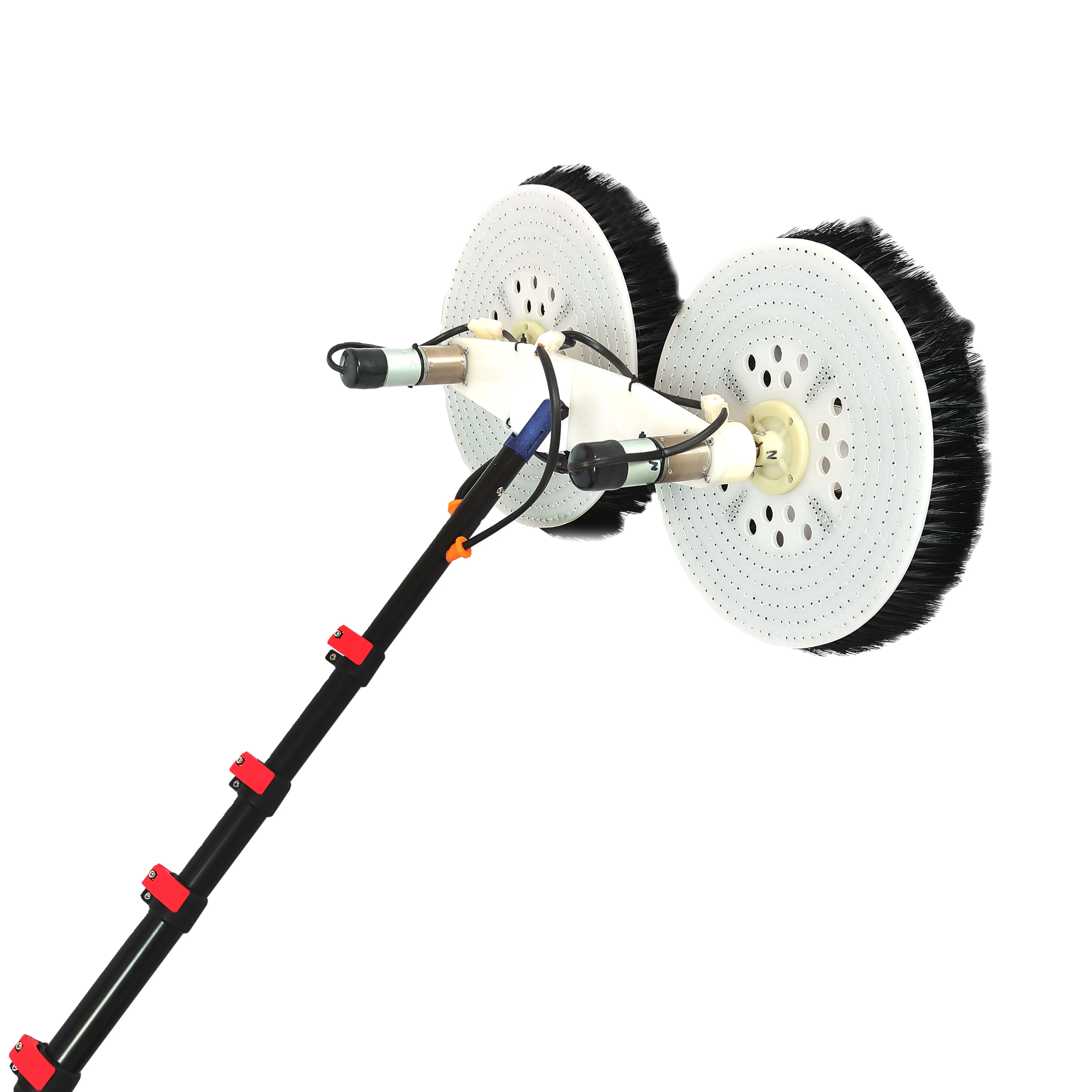 Extentclean electric rotating double head window cleaning brush solar photovoltaic panel cleaner with extension telescopic pole
Extentclean electric rotating double head window cleaning brush solar photovoltaic panel cleaner with extension telescopic pole