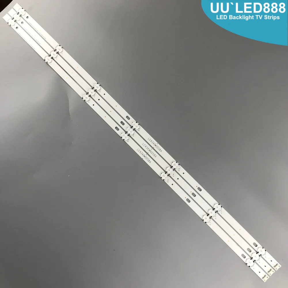 Led backlight strip 7 lamp for 43LJ594V 43UJ630V 43UJ634V 43UJ639V 43LJ610V 43LJ624V NC430DUE-AAFX1 AAFX2 43uj6560 43UJ701V
Led backlight strip 7 lamp for 43LJ594V 43UJ630V 43UJ634V 43UJ639V 43LJ610V 43LJ624V NC430DUE-AAFX1 AAFX2 43uj6560 43UJ701V