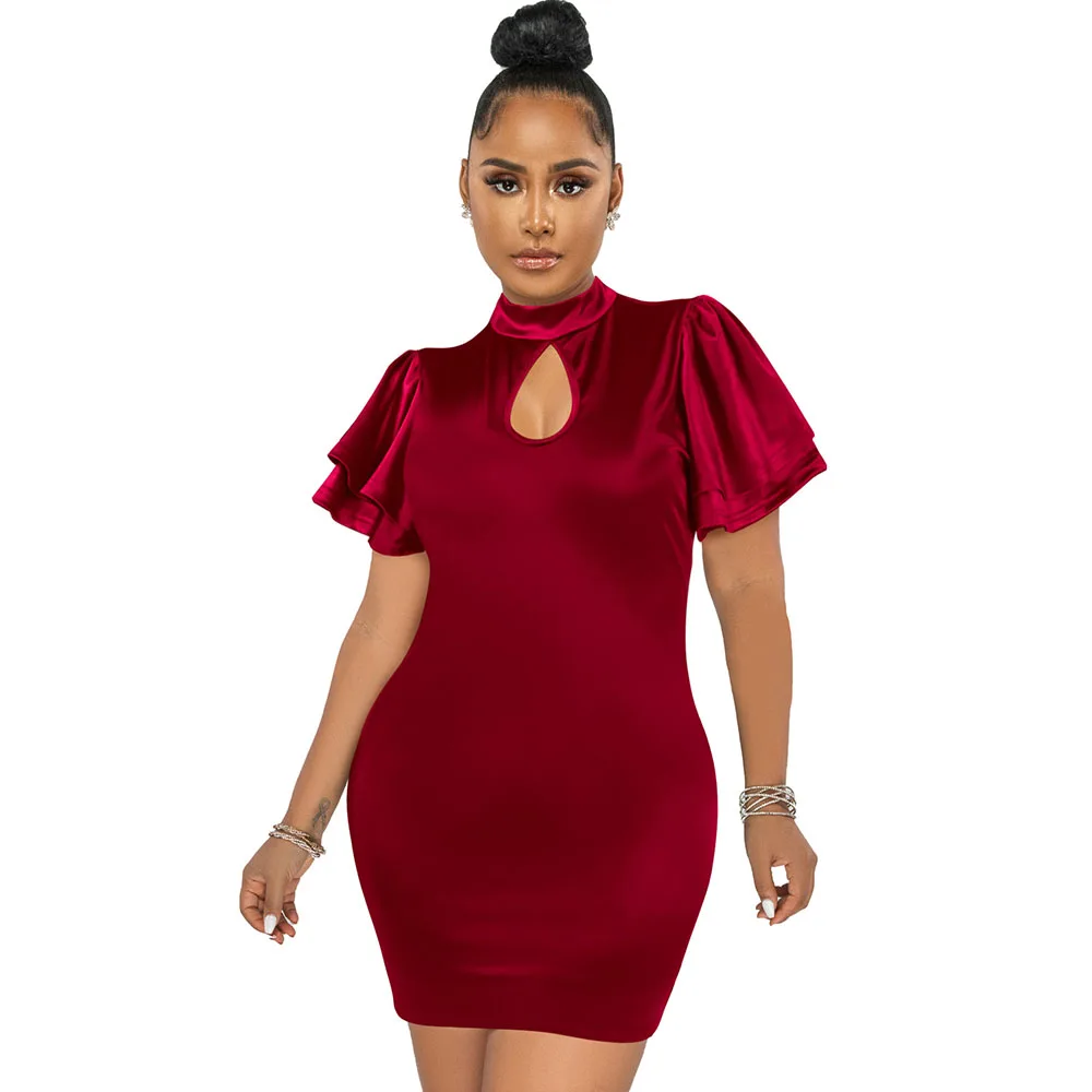 Butterfly Sleeve Satin Short Prom Dress Elegant Luxury Nightclub Outfits For Women Hollow Out Party Sexy Bodycon Mini Dresses
Butterfly Sleeve Satin Short Prom Dress Elegant Luxury Nightclub Outfits For Women Hollow Out Party Sexy Bodycon Mini Dresses