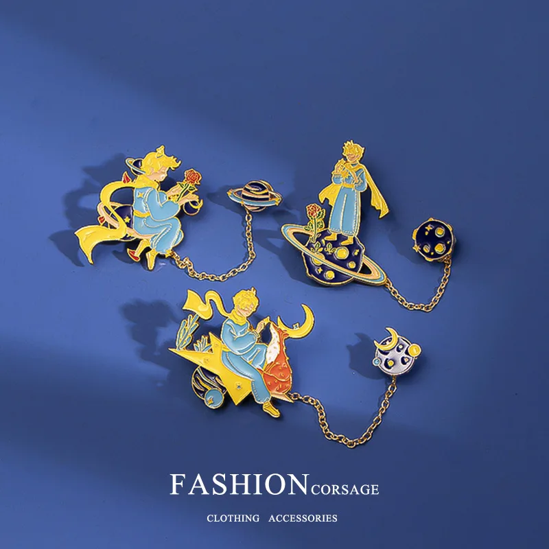 The Little Prince Around The Chain Brooch 2022 New Trendy Metal Badge Cute Japanese High-value Clothes Accessories Enamel Pin
The Little Prince Around The Chain Brooch 2022 New Trendy Metal Badge Cute Japanese High-value Clothes Accessories Enamel Pin