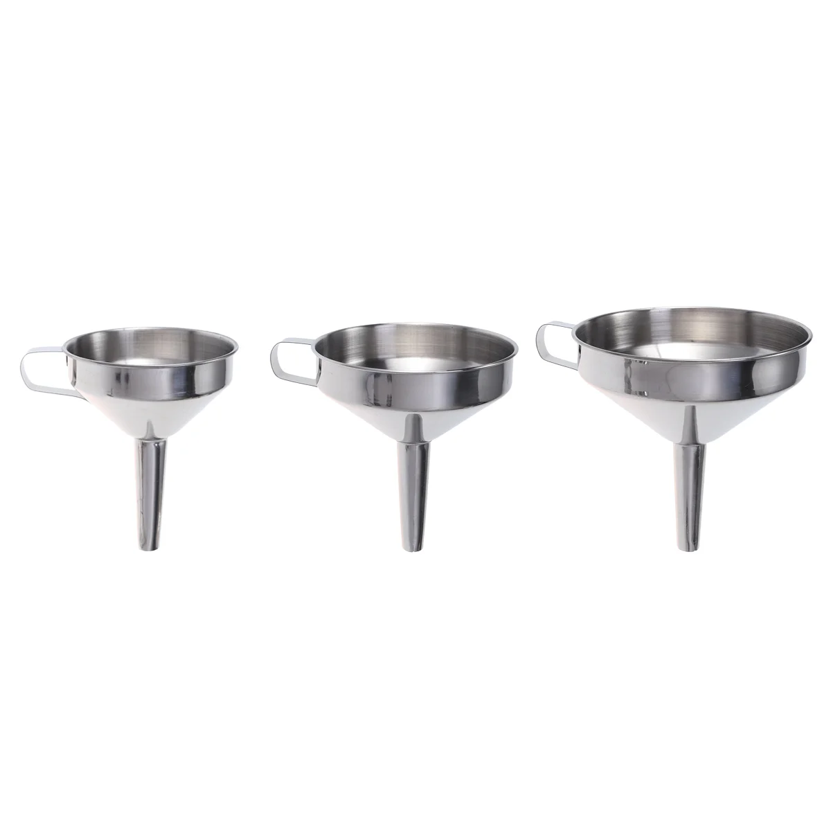 3pcs Stainless Steel Funnel Kitchen Funnels with Detachable Strainer Filter for Transferring of Liquid Fluid Dry Ingredients
3pcs Stainless Steel Funnel Kitchen Funnels with Detachable Strainer Filter for Transferring of Liquid Fluid Dry Ingredients