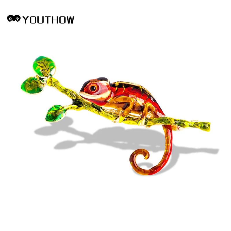Chameleon Enamel Brooch Personality Creative Animal Pins Vintage Fashion Ladies Brooches On Dress Decorative Accessories
Chameleon Enamel Brooch Personality Creative Animal Pins Vintage Fashion Ladies Brooches On Dress Decorative Accessories