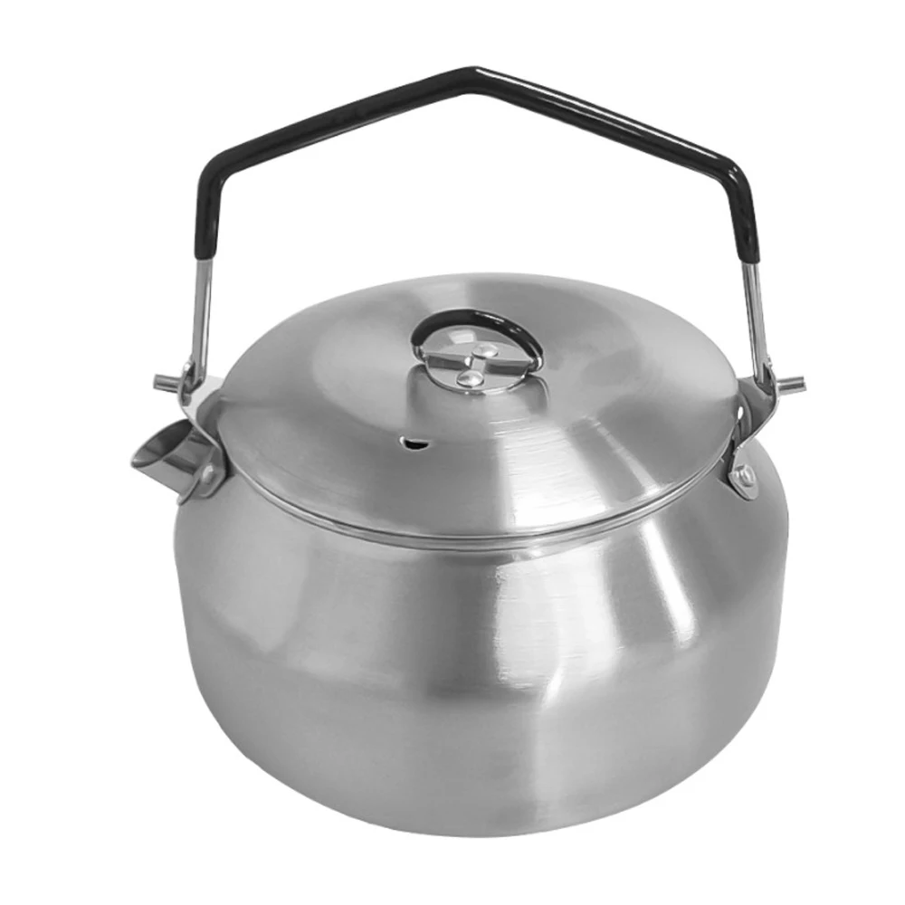 Outdoor Stainless Steel Kettle Locking Handle Camping Hung Pot Portable Coffee Pot Tea Pot Picnic Cooker 1.1L Teapot Water
Outdoor Stainless Steel Kettle Locking Handle Camping Hung Pot Portable Coffee Pot Tea Pot Picnic Cooker 1.1L Teapot Water