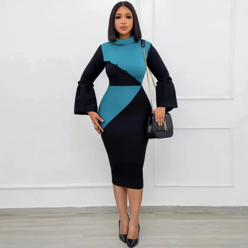 African Dresses For Women 2022 Spring Autumn Africa Clothing Long Sleeve Dress Sexy O-Neck Slim Dress Office Lady Party
African Dresses For Women 2022 Spring Autumn Africa Clothing Long Sleeve Dress Sexy O-Neck Slim Dress Office Lady Party