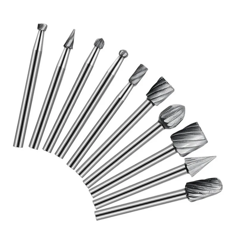 10Pcs HSS Routing Router Drill Bits Set for Dremel Carbide Rotary Burrs Tools Wood Stone Metal Root Carving Milling Cutter
10Pcs HSS Routing Router Drill Bits Set for Dremel Carbide Rotary Burrs Tools Wood Stone Metal Root Carving Milling Cutter