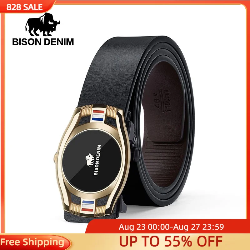 BISON DENIM Automatic Buckle Genuine Leather Men's Belt Designer Belts Fashion Bussiness Luxurious Belts For Men Jants Straps
BISON DENIM Automatic Buckle Genuine Leather Men's Belt Designer Belts Fashion Bussiness Luxurious Belts For Men Jants Straps
