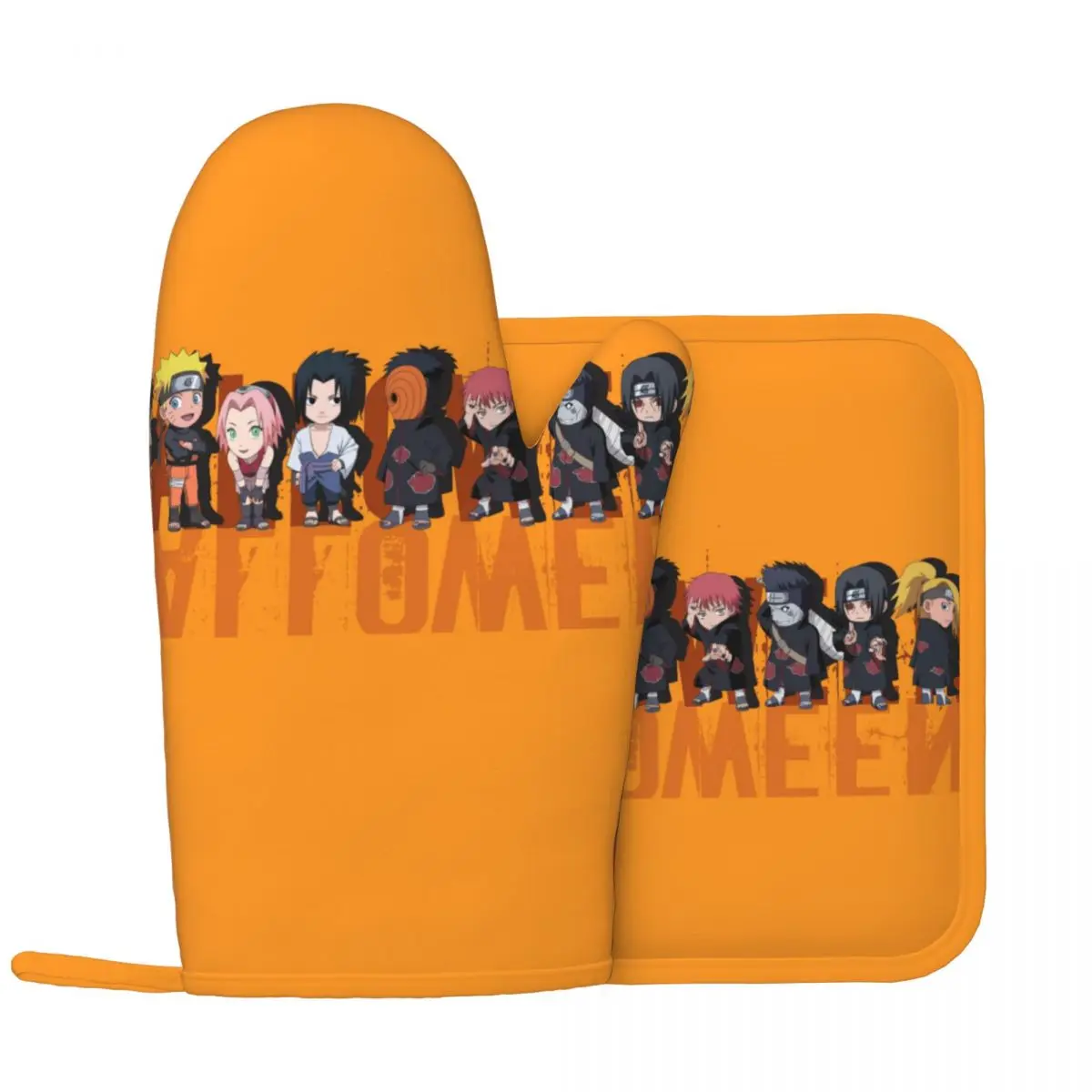 Anime Funny Oven Mitts and Pot Holders Sets of Resistant Non Slip Kitchen Gloves for Cooking Baking Good helper in the kitchen
Anime Funny Oven Mitts and Pot Holders Sets of Resistant Non Slip Kitchen Gloves for Cooking Baking Good helper in the kitchen