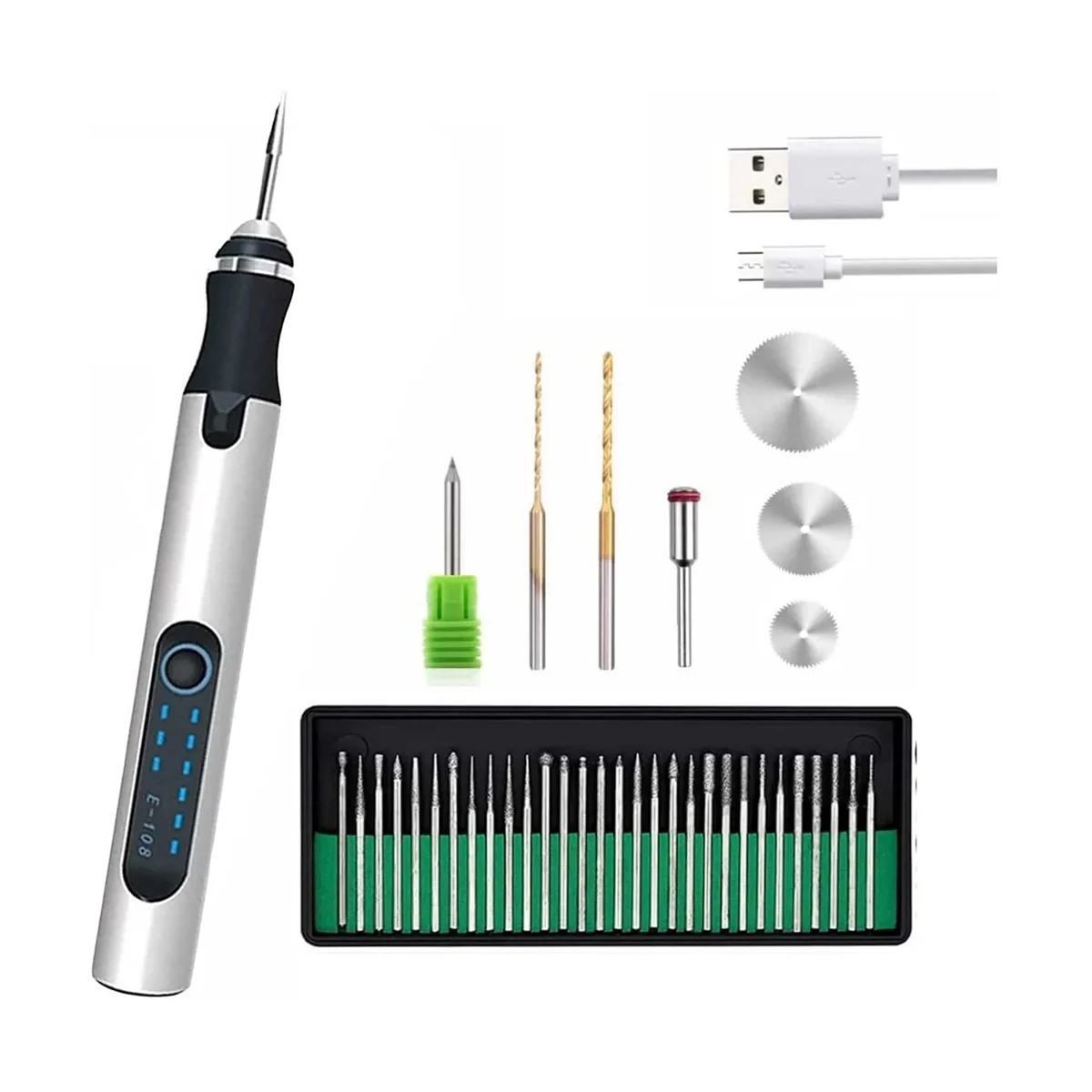 USB Customizer Professional Engraving Pen 30 , Rechargeable Engraving Pen Cordless, Engraver Tool for Metal
USB Customizer Professional Engraving Pen 30 , Rechargeable Engraving Pen Cordless, Engraver Tool for Metal