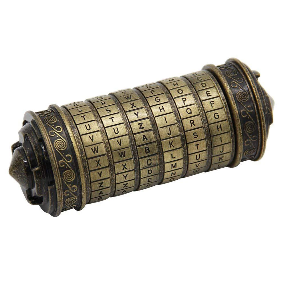 Code Toys Metal Cryptex Locks Da Vinci Educational Toys Wedding Gifts Mother'S Day Valentine'S Day Gift Letter Password Escape
Code Toys Metal Cryptex Locks Da Vinci Educational Toys Wedding Gifts Mother'S Day Valentine'S Day Gift Letter Password Escape