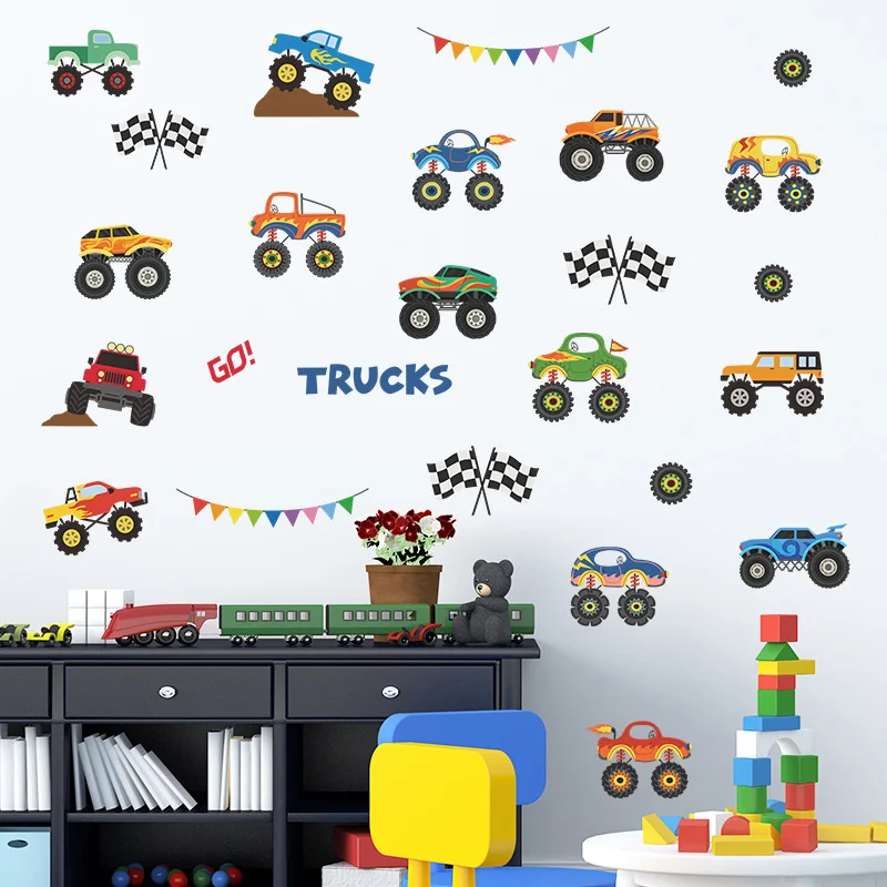 Cross Country Mountain Car Wall Stickers Colorful Cartoon Mural Decoration Children's Room Porch Decor DIY Decorative Stickers
Cross Country Mountain Car Wall Stickers Colorful Cartoon Mural Decoration Children's Room Porch Decor DIY Decorative Stickers