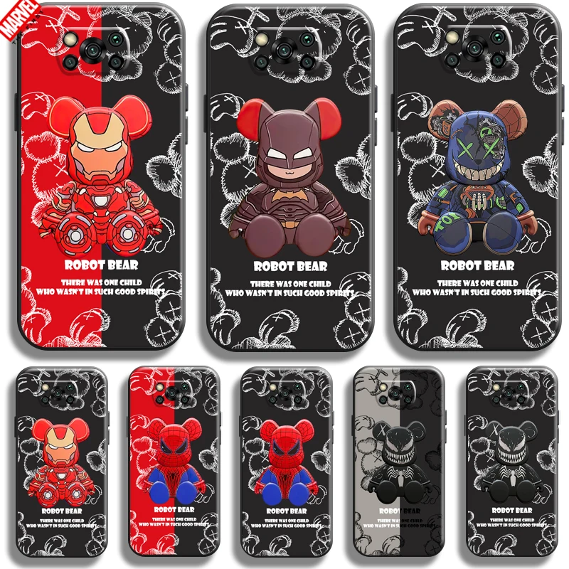 Marvel Venom Spiderman Cute Bear For Xiaomi Poco X3 Pro X3 NFC X3 GT Phone Case Carcasa Back Liquid Silicon Silicone Cover
Marvel Venom Spiderman Cute Bear For Xiaomi Poco X3 Pro X3 NFC X3 GT Phone Case Carcasa Back Liquid Silicon Silicone Cover