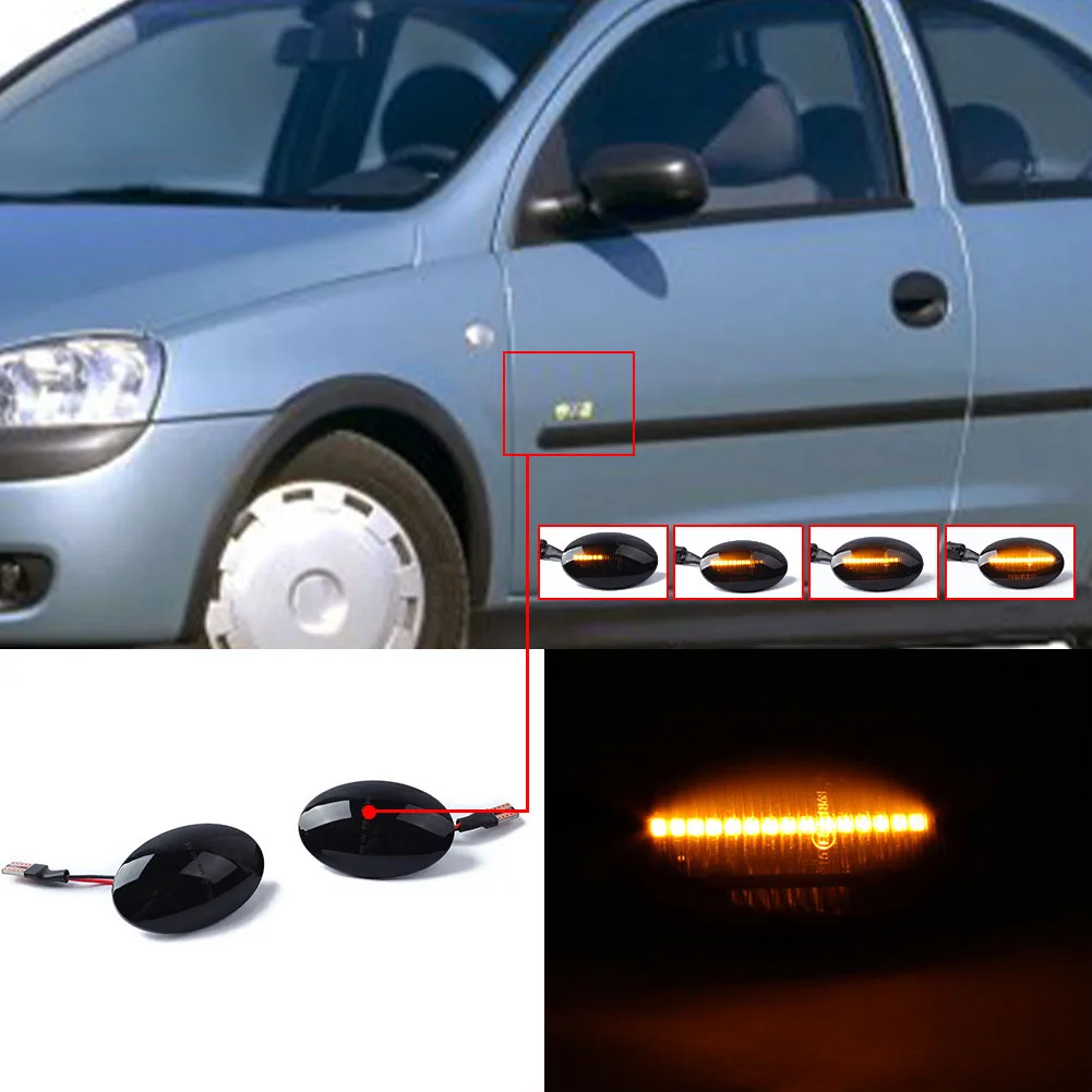 2PCS LED Turn Signal Light Indicator Side Dynamic Side Light For Opel Corsa Astra Meriva Left & Right 12V DC For Opel Corsa B
2PCS LED Turn Signal Light Indicator Side Dynamic Side Light For Opel Corsa Astra Meriva Left & Right 12V DC For Opel Corsa B
