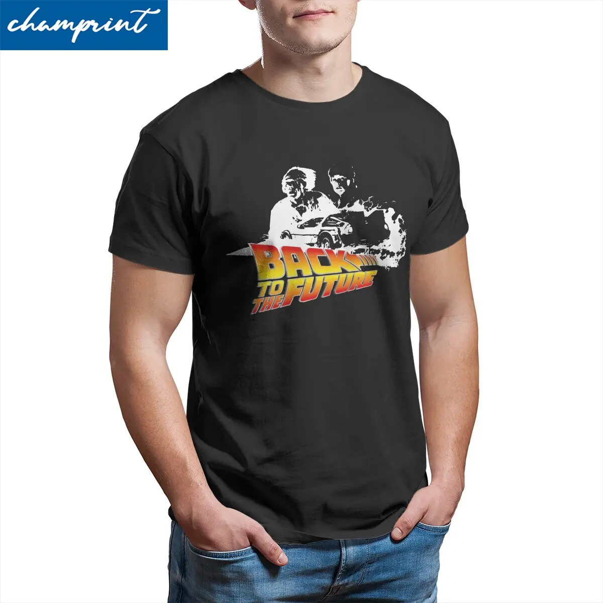 Back to the Future Men T Shirts Marty And Doc Casual Tees Short Sleeve Round Collar T-Shirt 100% Cotton Birthday Present Clothes
Back to the Future Men T Shirts Marty And Doc Casual Tees Short Sleeve Round Collar T-Shirt 100% Cotton Birthday Present Clothes