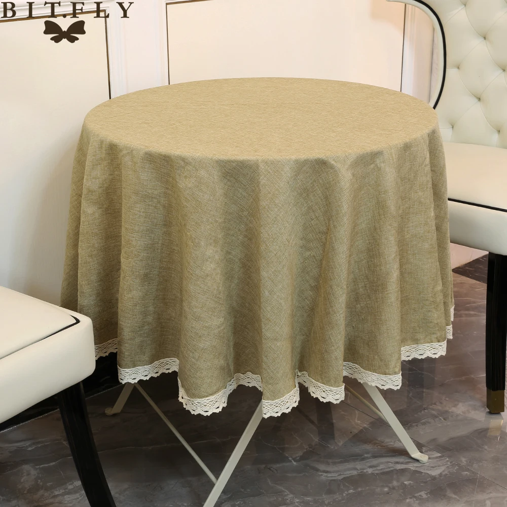 BIT.FLY Round Table Cloth Table Cover Imitate Linen Lace Nordic Tea Coffee Tablecloths For Wedding Party Home Kitchen Decor
BIT.FLY Round Table Cloth Table Cover Imitate Linen Lace Nordic Tea Coffee Tablecloths For Wedding Party Home Kitchen Decor