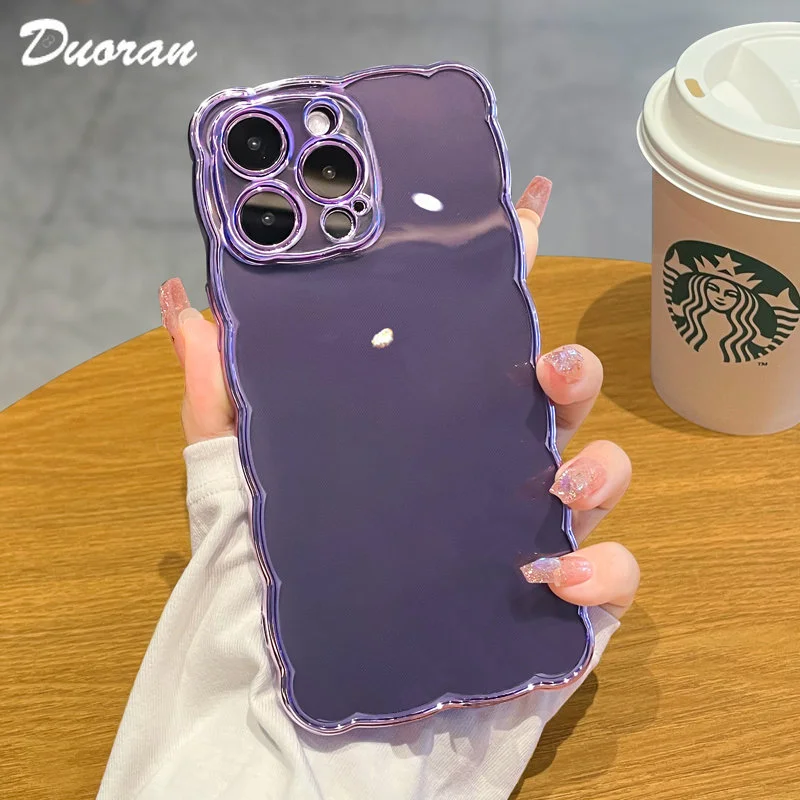 Luxury Plating Clear Wavy Border Case for iPhone 14 13 12 11 Pro Max X XS XR 8 7 Plus SE 2020 Soft Silicone Shockproof Cover
Luxury Plating Clear Wavy Border Case for iPhone 14 13 12 11 Pro Max X XS XR 8 7 Plus SE 2020 Soft Silicone Shockproof Cover