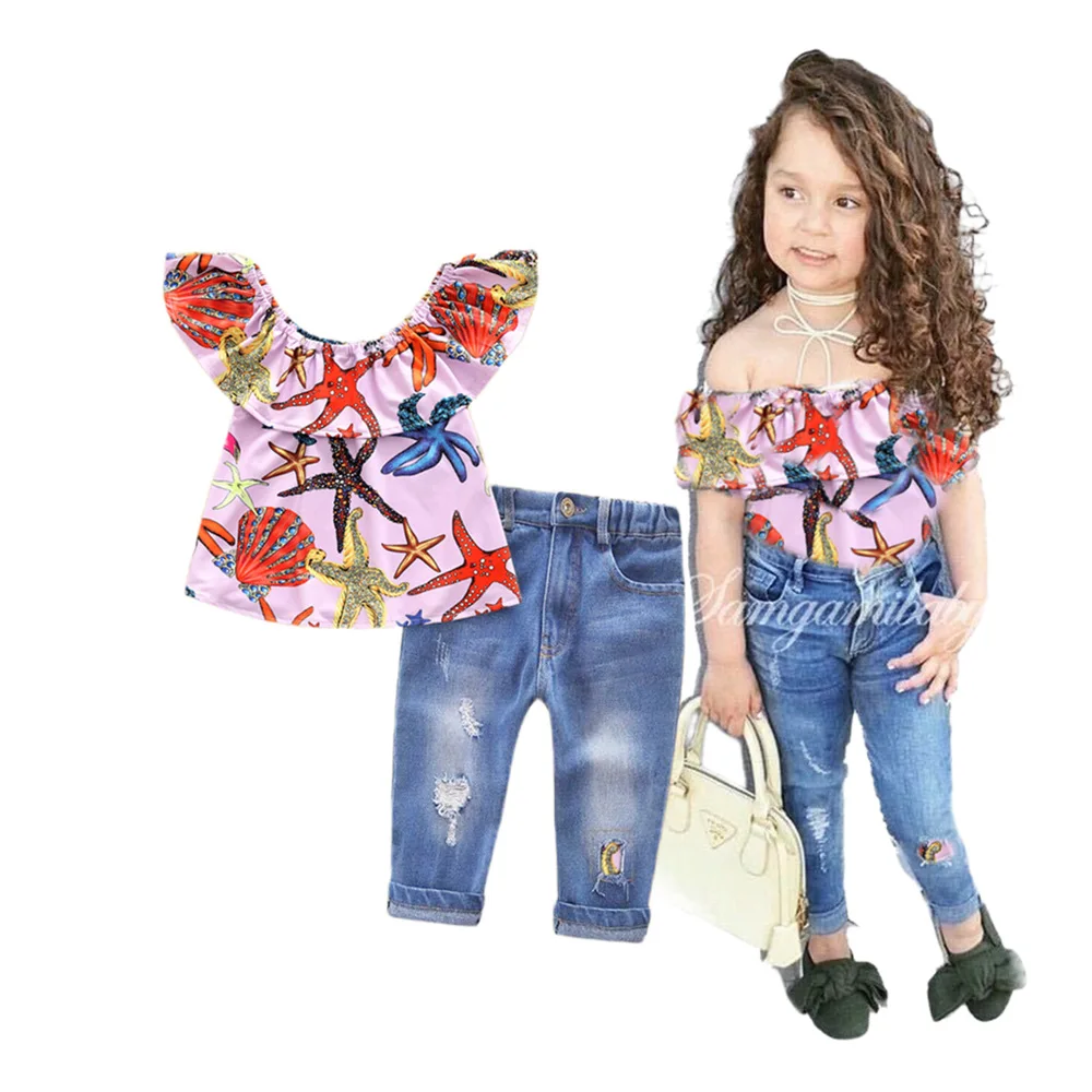 Baby Girls Clothes Sets Summer 0 1 2 3 Years Toddler Fashion Shirts Denim Pants 2pcs Tracksuits For Newborn Infants Outfit 2022
Baby Girls Clothes Sets Summer 0 1 2 3 Years Toddler Fashion Shirts Denim Pants 2pcs Tracksuits For Newborn Infants Outfit 2022