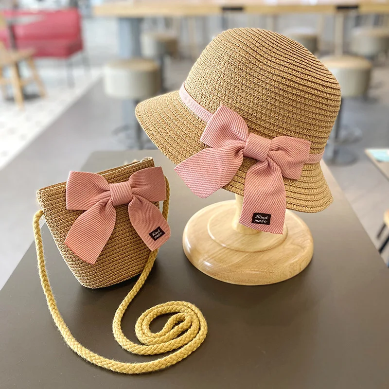 Summer Children Girl Bowknot Straw Hat With Bag Baby Sun Caps Kids Beach Panama Hat For Girls
Summer Children Girl Bowknot Straw Hat With Bag Baby Sun Caps Kids Beach Panama Hat For Girls