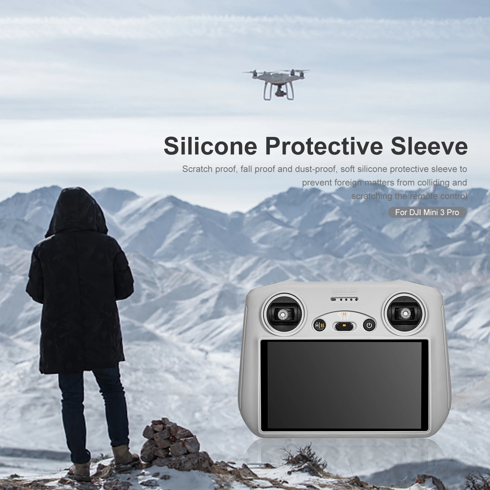 Защитный чехол Mini 3 Pro силиконовый чехол-рукав с защитой от царапин, силиконовый пылезащитный чехол для DJI Mini 3 Pro
Защитный чехол Mini 3 Pro силиконовый чехол-рукав с защитой от царапин, силиконовый пылезащитный чехол для DJI Mini 3 Pro