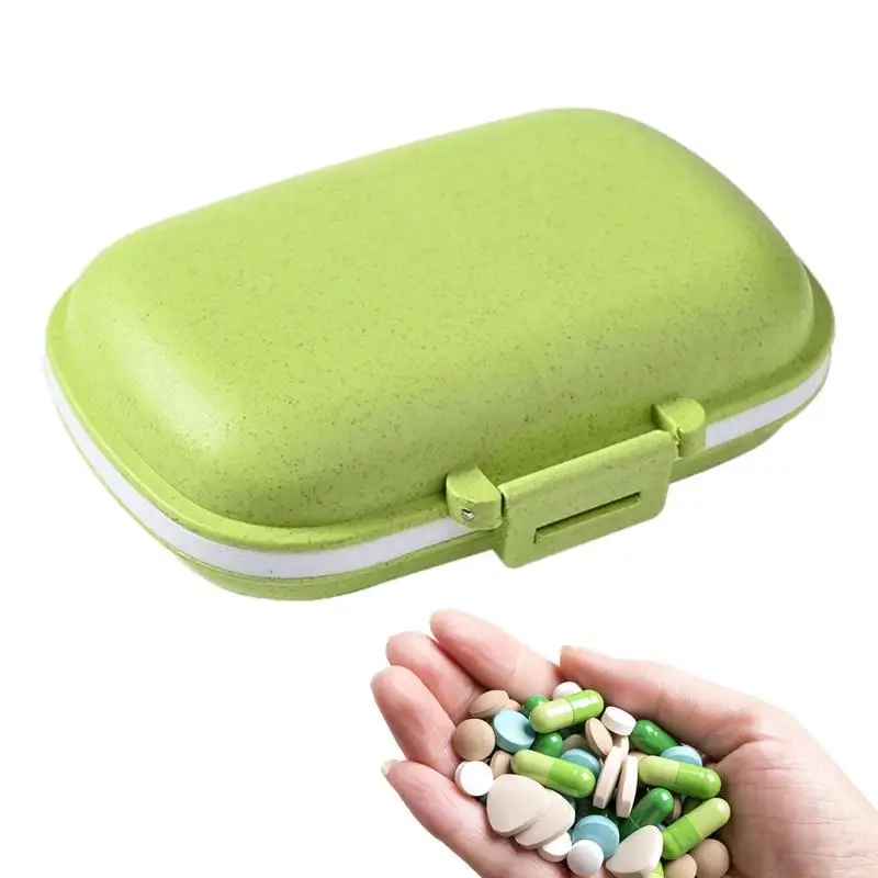 

Compartments Pill Dispenser Medicine Organizer Box For Travel Portable Medicine Storage Pocket Pill Box For Pills Purse Cod