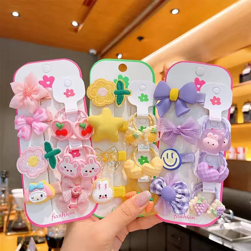 Korean Version Children's Flower Hairpin Set Bangs Broken Hairpin Side Clip Little Girl Bow Love Hair Ring Head Jewelry
Korean Version Children's Flower Hairpin Set Bangs Broken Hairpin Side Clip Little Girl Bow Love Hair Ring Head Jewelry
