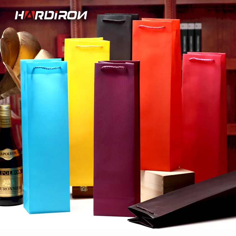 10PCS Color Single Plastic PP Red Wine Bottle Bag With Rope Handle The Champagne Double Tote Packaging Box Beer Wine Package
10PCS Color Single Plastic PP Red Wine Bottle Bag With Rope Handle The Champagne Double Tote Packaging Box Beer Wine Package