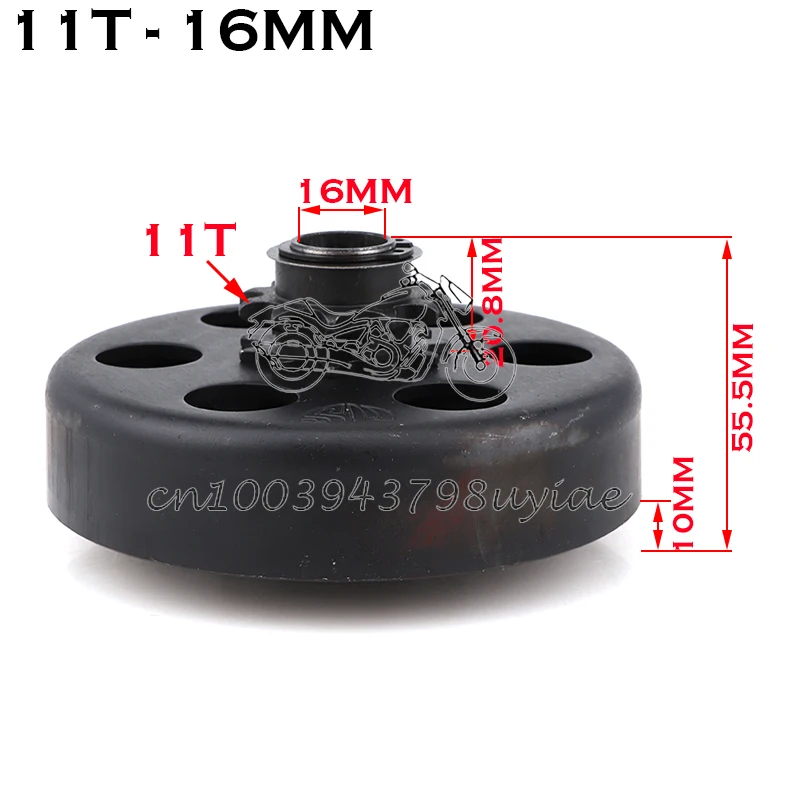1Pcs 16mm 11T Centrifugal Automatic Clutch 11 Tooth 35# Chain for GO Kart Fun ATV Karting Minibike engine Parts
1Pcs 16mm 11T Centrifugal Automatic Clutch 11 Tooth 35# Chain for GO Kart Fun ATV Karting Minibike engine Parts