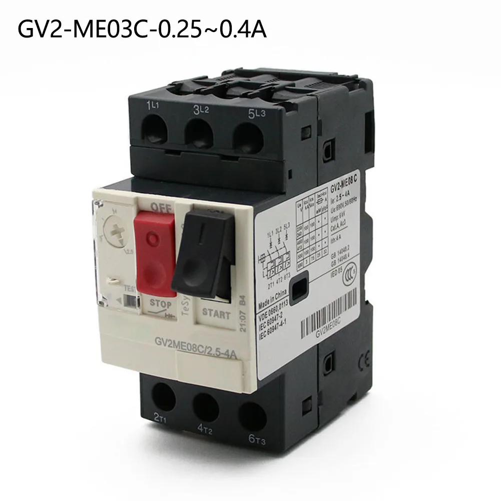 1Pc Motor Circuit Breaker Phase Failure Short Circuit Protection 0.16~0.25A 0.1~0.16A Circuit Breakers GB/T14048 2
1Pc Motor Circuit Breaker Phase Failure Short Circuit Protection 0.16~0.25A 0.1~0.16A Circuit Breakers GB/T14048 2
