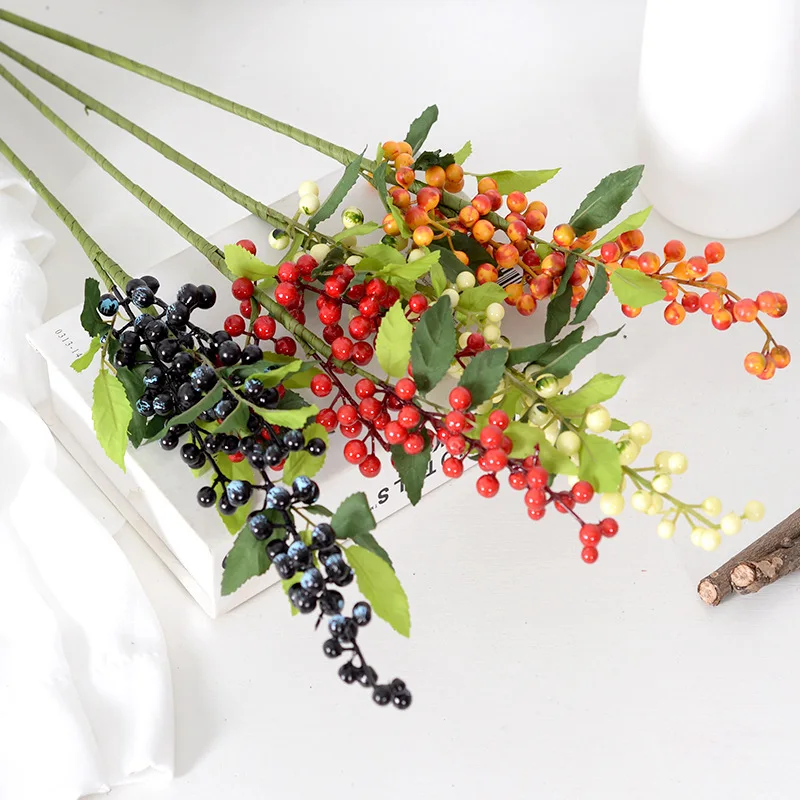 Simulation Plant Green Leaf Holly Fruit Fake Plant Home Hotel Living Room Shopping Mall Flower Arrangement Decoration Red Fruit
Simulation Plant Green Leaf Holly Fruit Fake Plant Home Hotel Living Room Shopping Mall Flower Arrangement Decoration Red Fruit