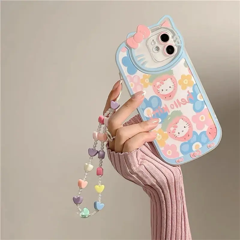 Hello Kitty Silicone Soft Case for iPhone13 12 11 Pro Max X XS MAX XR 7 8P 3D Cartoon Flower Print with Beads Chain Back Cover
Hello Kitty Silicone Soft Case for iPhone13 12 11 Pro Max X XS MAX XR 7 8P 3D Cartoon Flower Print with Beads Chain Back Cover