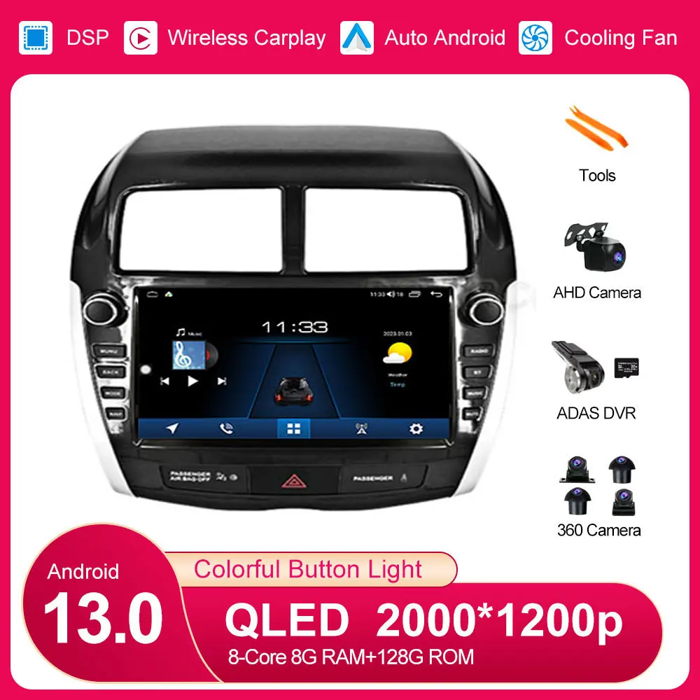 For Mitsubishi ASX 2010-2016 Android 13 Car Multimedia Navigation GPS Video Autoradio Player Monitor Radio Screen
For Mitsubishi ASX 2010-2016 Android 13 Car Multimedia Navigation GPS Video Autoradio Player Monitor Radio Screen