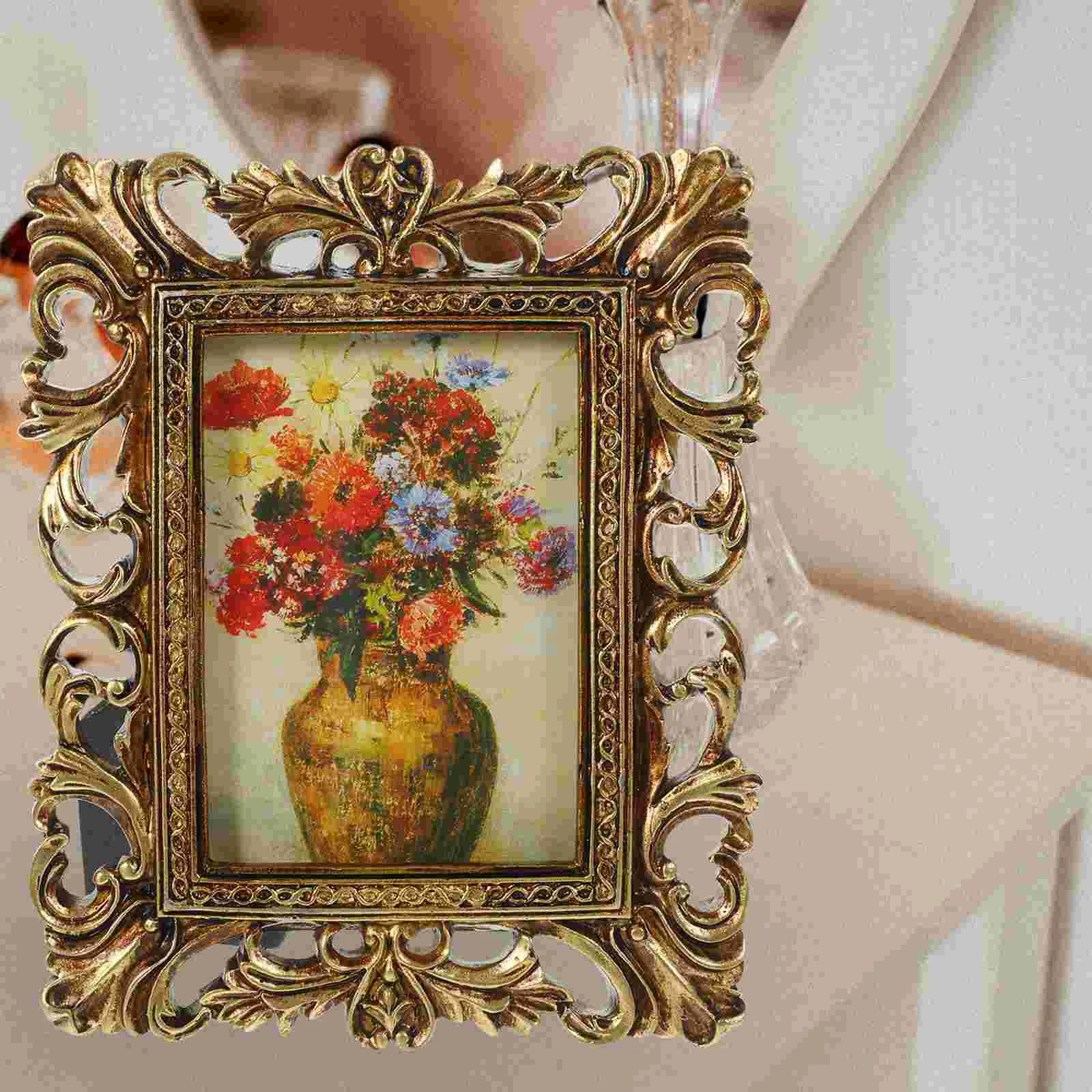 Photo Frame Adornment Picture Frames Desk Home Decor Sofa Retro Style Resin Ornament Holder Vintage Office
Photo Frame Adornment Picture Frames Desk Home Decor Sofa Retro Style Resin Ornament Holder Vintage Office