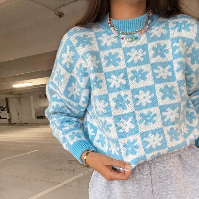 Vintage Elegant Y2K Floral Knitted Sweater Women Autumn Winter Cute Jumpers Ladies Long Sleeve Pullover Knitwear 90s Aesthetic
Vintage Elegant Y2K Floral Knitted Sweater Women Autumn Winter Cute Jumpers Ladies Long Sleeve Pullover Knitwear 90s Aesthetic