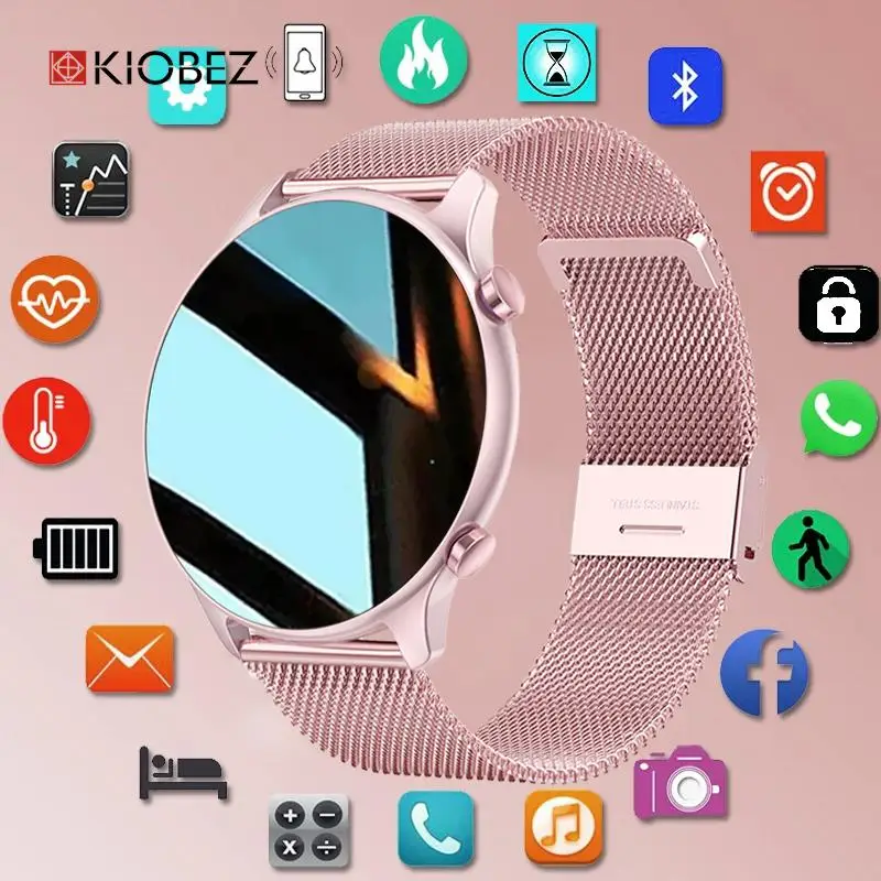 KIOBEZ Smart Watch Bluetooth Calls Smartwatch For Men Women Sport Fitness Bracelet Custom Watch Face Sleep Heart Rate Monitor
KIOBEZ Smart Watch Bluetooth Calls Smartwatch For Men Women Sport Fitness Bracelet Custom Watch Face Sleep Heart Rate Monitor