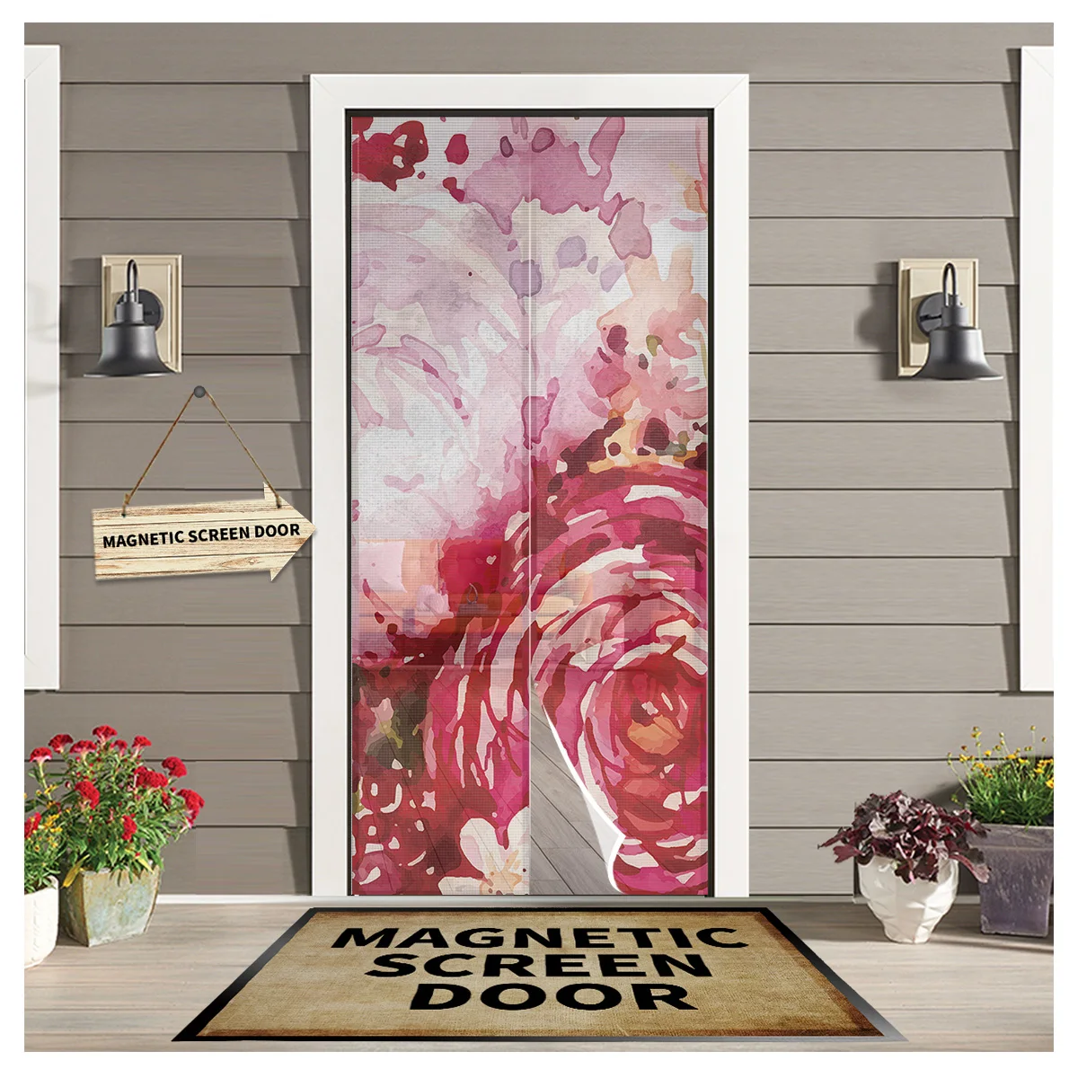 Flower Watercolor Magnetic Net Door Screen Mesh Automatic Closing Anti Mosquito Insect Door Curtain
Flower Watercolor Magnetic Net Door Screen Mesh Automatic Closing Anti Mosquito Insect Door Curtain