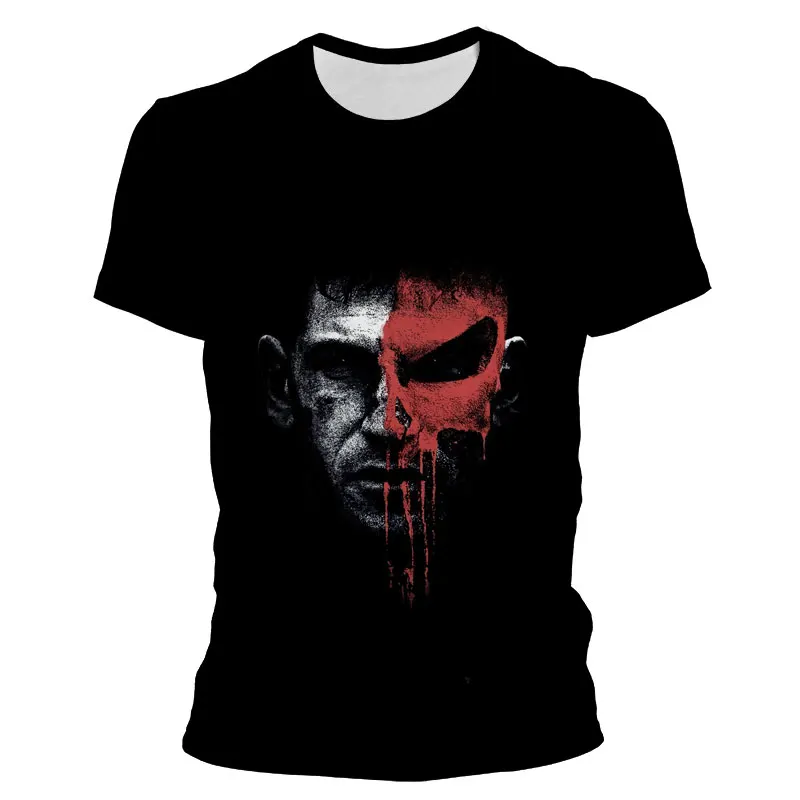 Men Short Sleeve T-shirt Marvel The Punisher 3D Print Cool Boy Girl Kids T Shirts Summer Harajuku Style Women Clothes Tee
Men Short Sleeve T-shirt Marvel The Punisher 3D Print Cool Boy Girl Kids T Shirts Summer Harajuku Style Women Clothes Tee