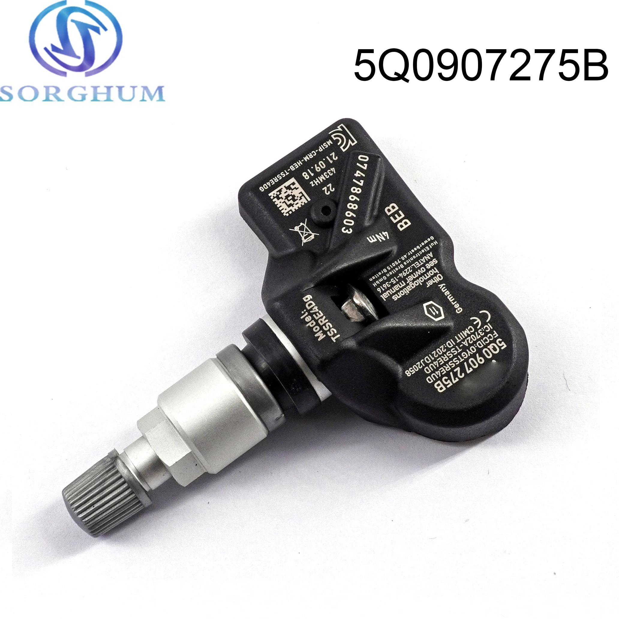 5Q0907275B Tire Pressure Sensor TPMS 433Mhz For Audi RS3 Bentley Bentayga For Porsche For VW Beetle Golf Eos
5Q0907275B Tire Pressure Sensor TPMS 433Mhz For Audi RS3 Bentley Bentayga For Porsche For VW Beetle Golf Eos