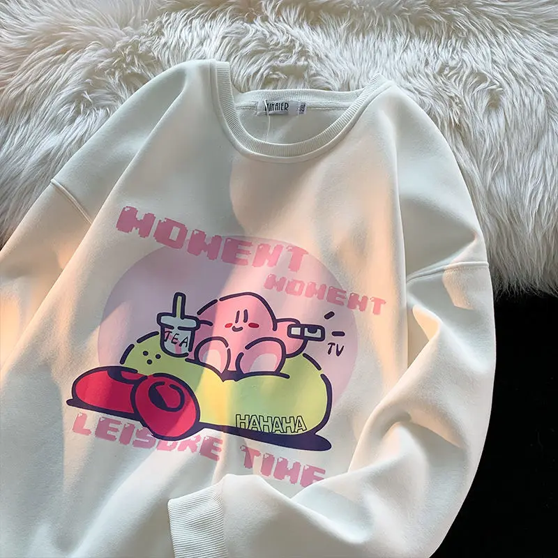 Милый однотонный хлопковый флисовый свитер Kirby с круглым вырезом, милый мультяшный парный Топ для девушек, теплый зимний подарок на день рождения и Рождество
Милый однотонный хлопковый флисовый свитер Kirby с круглым вырезом, милый мультяшный парный Топ для девушек, теплый зимний подарок на день рождения и Рождество