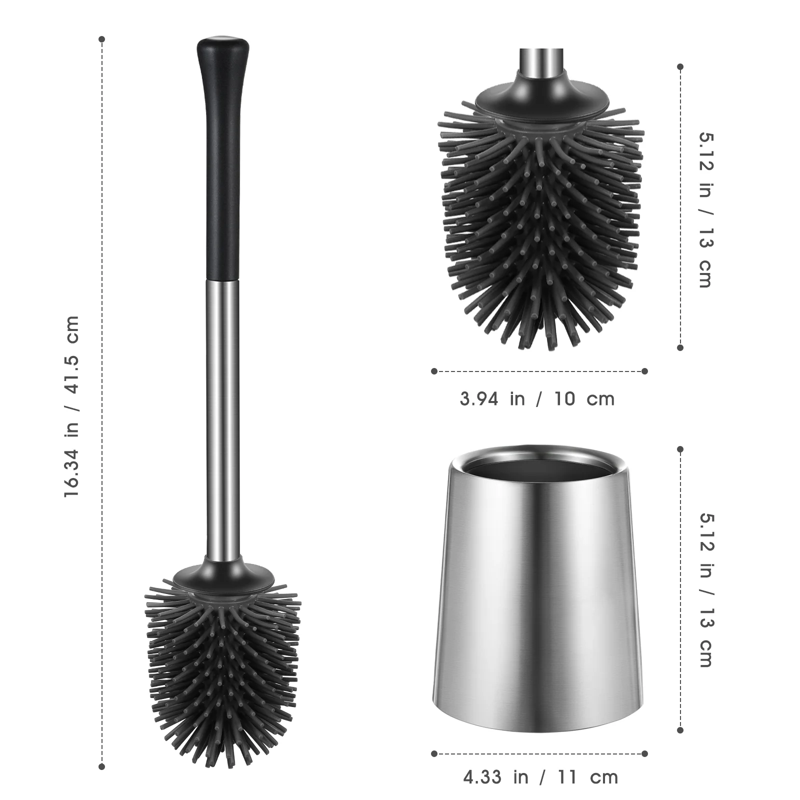 Toilet Cleaning Brush Stainless Steel Bathroom Cleaner Cleansing Compact Bowl Cleaners
Toilet Cleaning Brush Stainless Steel Bathroom Cleaner Cleansing Compact Bowl Cleaners