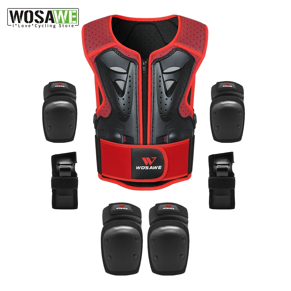 WOSAWE Kids Children Snowboarding Jacket Full Body Protector Armor Running Skating Knee Guards Protective Gears Ski Vest Suit
WOSAWE Kids Children Snowboarding Jacket Full Body Protector Armor Running Skating Knee Guards Protective Gears Ski Vest Suit
