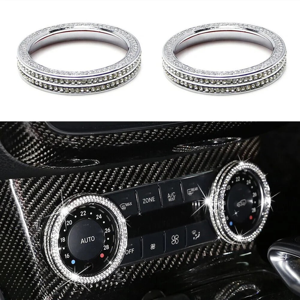 Car Volume Knob Ring Covers Silver Knob Controls Modern AC Climate Control Alloy Interior Accessories None Practical
Car Volume Knob Ring Covers Silver Knob Controls Modern AC Climate Control Alloy Interior Accessories None Practical
