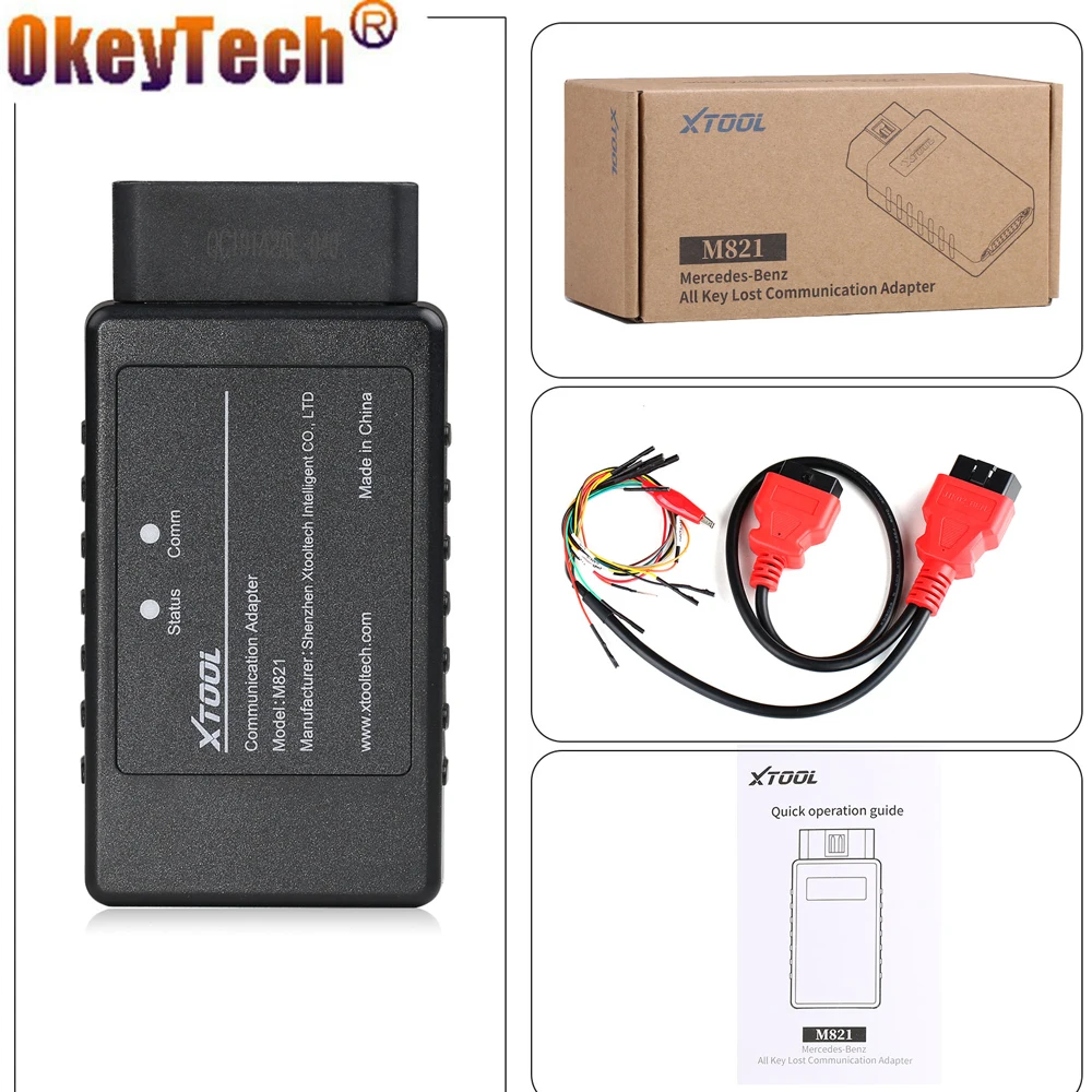 XTOOL M821 Adapter Work with KC501/X100 Pad3/X100 Max Key Programmer For Mercedes-Benz All Keys Lost
XTOOL M821 Adapter Work with KC501/X100 Pad3/X100 Max Key Programmer For Mercedes-Benz All Keys Lost