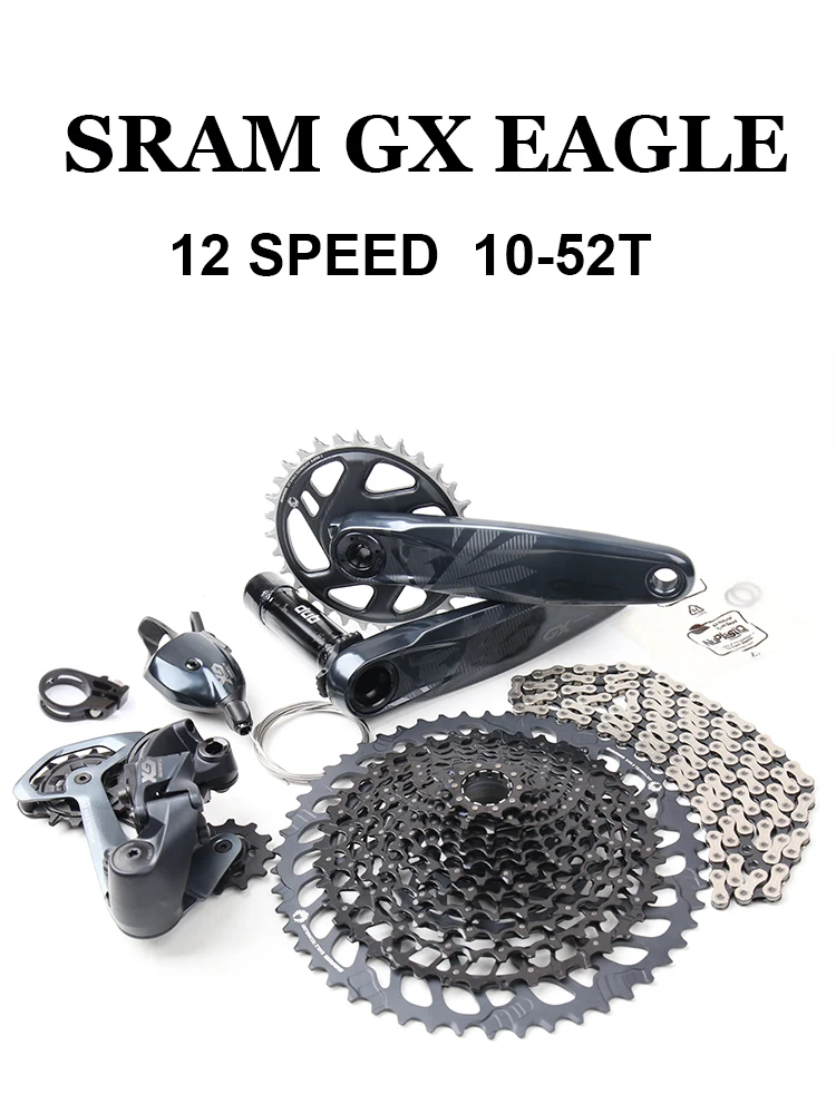 

2021 SRAM GX EAGLE 1X12 Speed Bicycle Groupset Kit DUB Crankset Derailleur Shifter Trigger Cassette 10-52T XD Freewheel Chain