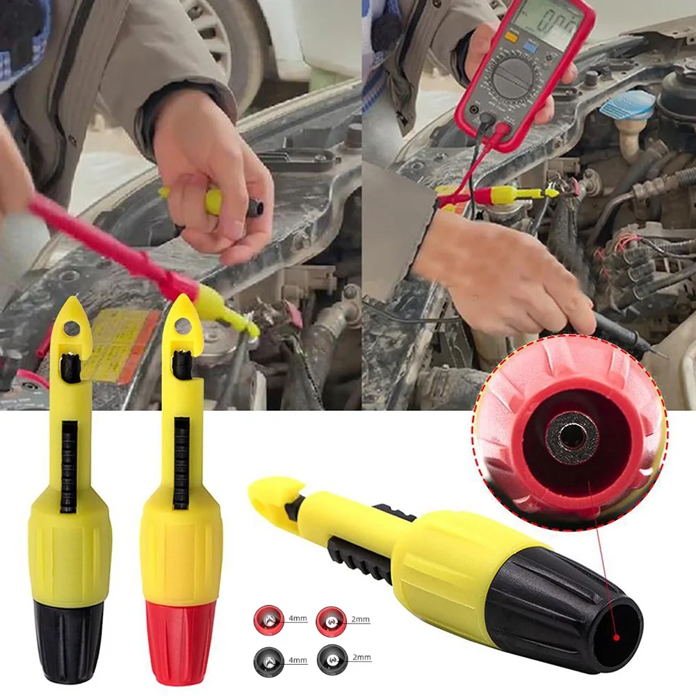 Clip Insulation 2mm/4mm With Repair Socket Puncture Probe Car Tools Test Piercing Wire Hook Automotive 2pcs
Clip Insulation 2mm/4mm With Repair Socket Puncture Probe Car Tools Test Piercing Wire Hook Automotive 2pcs