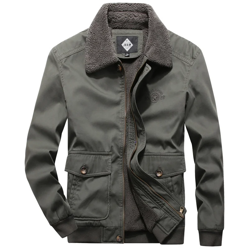 Men Winter Coats Wool Liner Thicker Warm Jackets Good Quality Cotton Casual Outerwear Size 5XL
Men Winter Coats Wool Liner Thicker Warm Jackets Good Quality Cotton Casual Outerwear Size 5XL