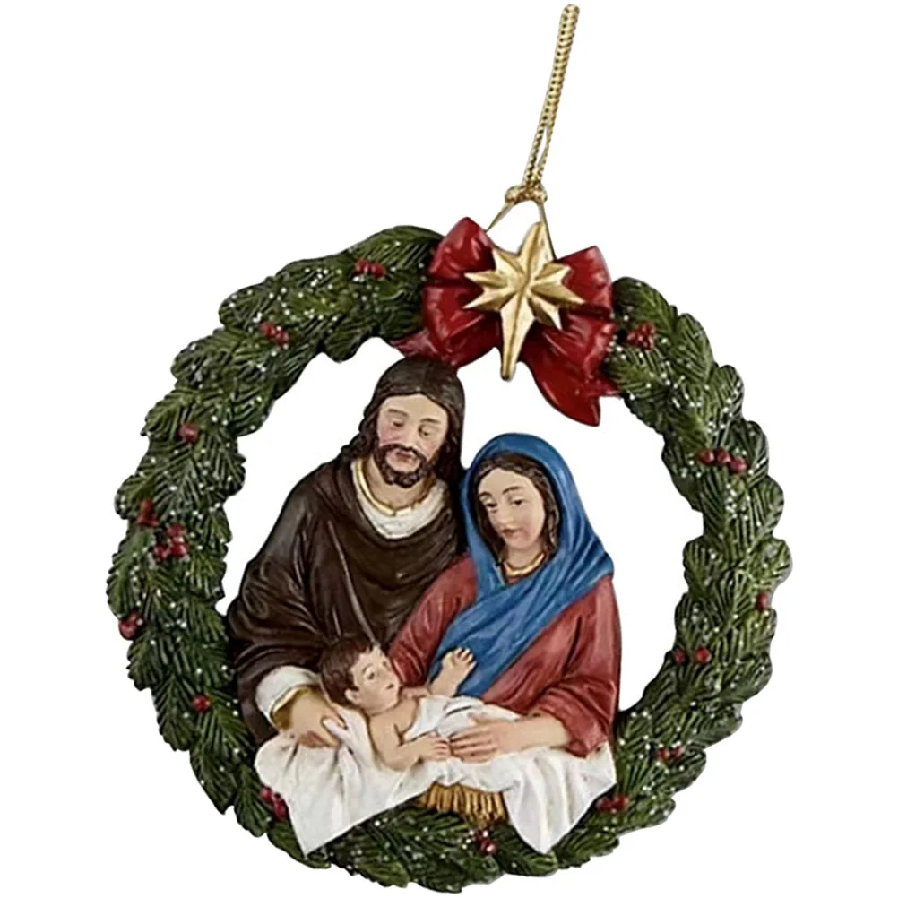 Nativity Pendant Xmas Tree Ornament Front Door Decorations Hanging Ornaments Christmas Acrylic Festival Wreath
Nativity Pendant Xmas Tree Ornament Front Door Decorations Hanging Ornaments Christmas Acrylic Festival Wreath