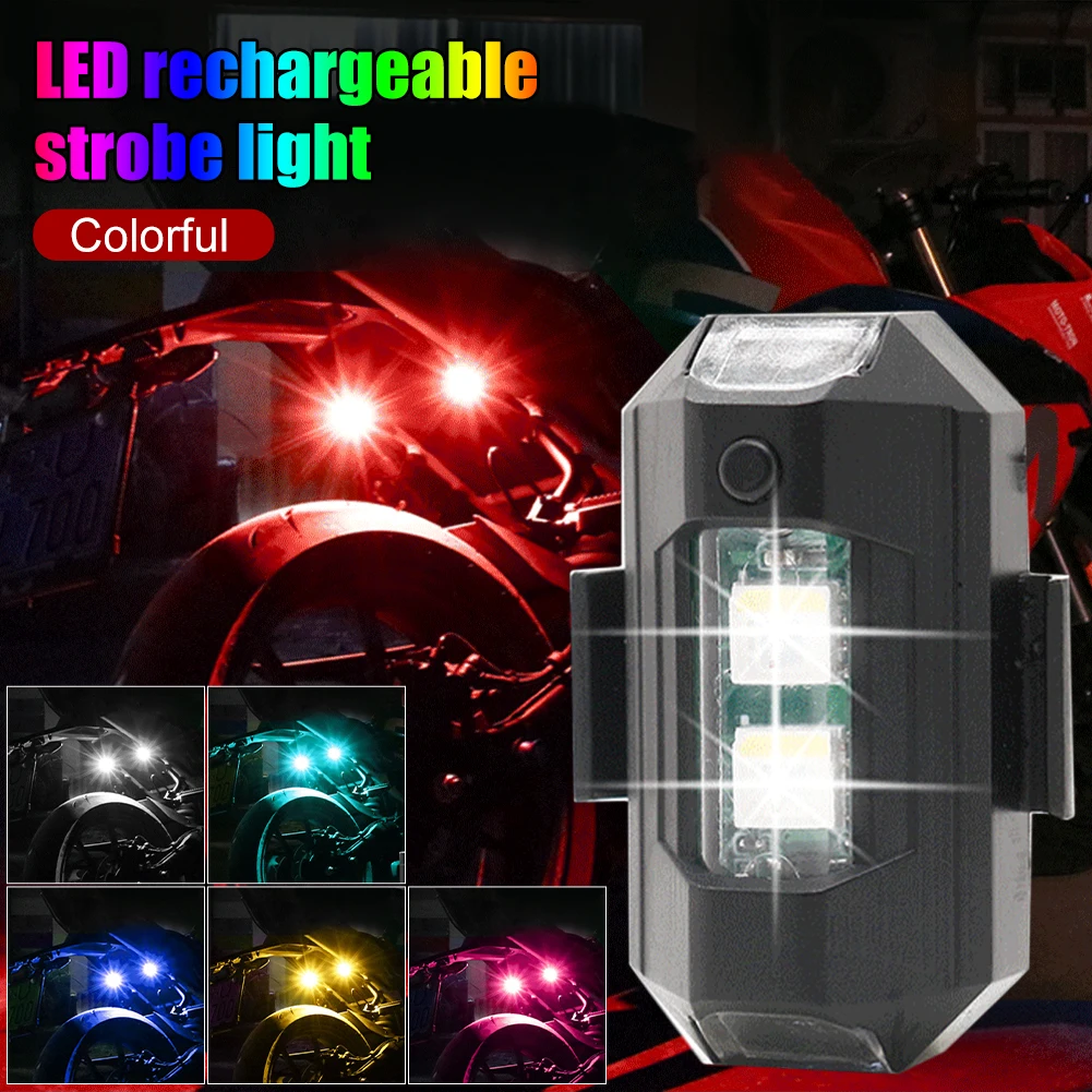 Motorcycle Flashing Tail Light 7 Colors Changing Bicycle Drone Aircraft Light Warning Signal 4 Modes Rechargeable Car Tail Light
Motorcycle Flashing Tail Light 7 Colors Changing Bicycle Drone Aircraft Light Warning Signal 4 Modes Rechargeable Car Tail Light