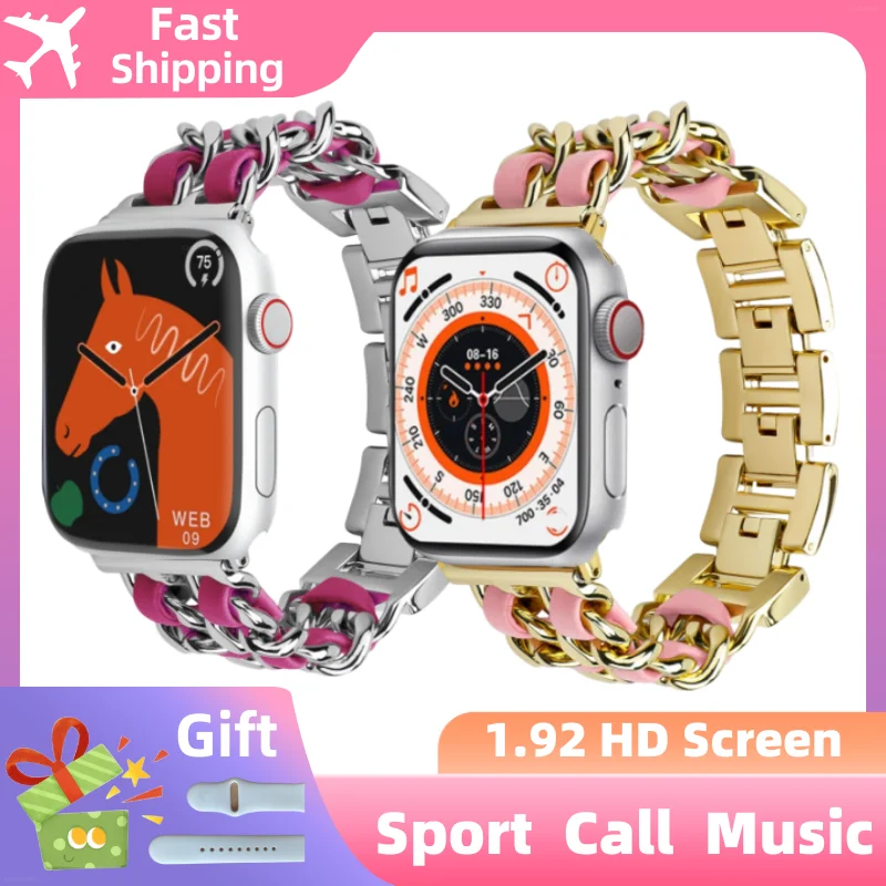 Stainless Steel Luxury Smart Watch For Women Bluetooth Call Music Health Sleep Monitoring Fashion Ladies Watches For IOS Android
Stainless Steel Luxury Smart Watch For Women Bluetooth Call Music Health Sleep Monitoring Fashion Ladies Watches For IOS Android